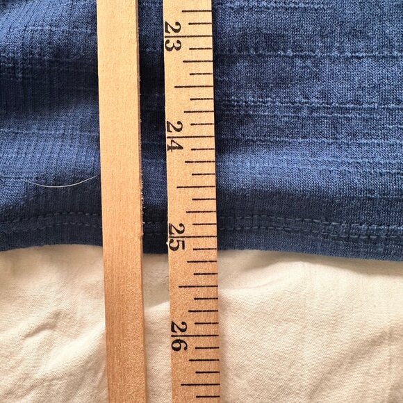 Max Studio London Womens SZ 3X Blue Top Ruffle Sleeves V-Neck Coquette Fairy - Picture 9 of 9